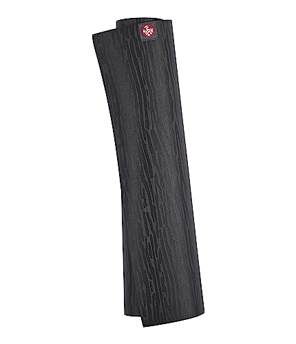 Manduka Ekolite Yoga Mat - 4Mm Thick Travel Mat, Eco Friendly, Natural Tree Rubber, Superior Catch Grip, Dense Cushioning For Support And Stability In Yoga And Pilates, 79 Inches, Charcoal #TOP2