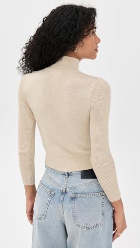 L'AGENCE Women's Kamdyn Crop Mock Neck3
