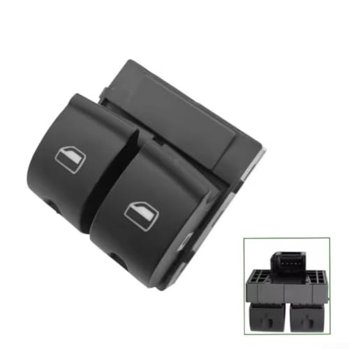 Interrupteur lève-vitre noir mat 8E0959851C pour commande centrale de fenêtre électrique - 3
