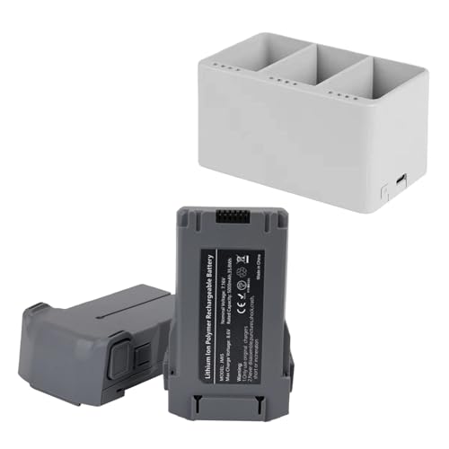 5000mAh �C���e���W�F���g �t���C�g �h���[�� �o�b�e���[ DJI Mini 5 Pro Plus �����p�o�b�e���[�ƌ݊���������A��s���Ԃ͍ő� 52 ���ł�(2pcs+Sancang Charging)