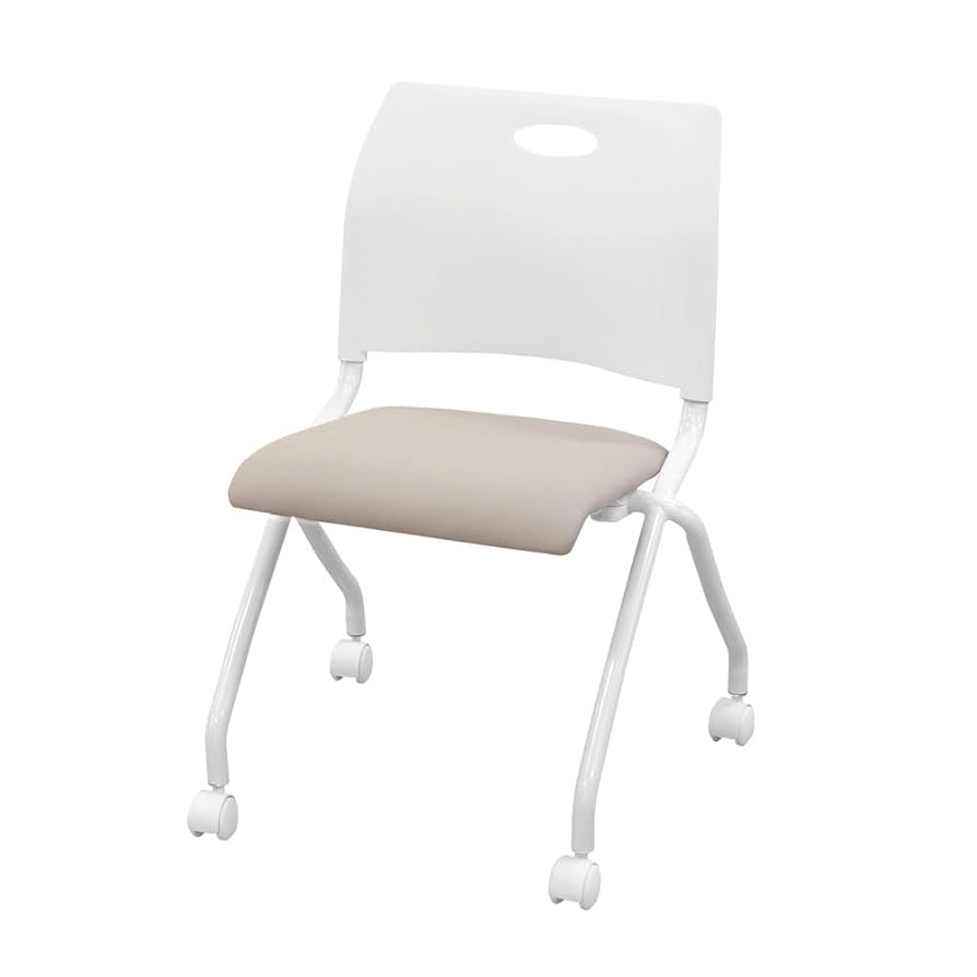 会議用イス シンプル樹脂ミーティングチェア 幅439 奥行500 高さ773 SN