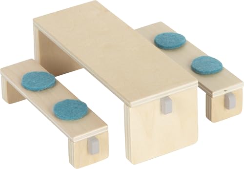 small foot Kitchen, Wood, Furniture Set for The Doll House for Kids Aged 3+ Years, 12629, Coloré, 10 cm - Image 3