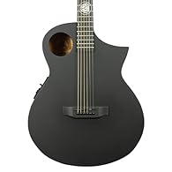 Unique all matte black electro-acoustic guitar concept designed in Bristol, U.K, by Lindo Guitars | Featuring Luminlay Fretboard Side Dots | Mahogany Neck | 43mm Nut Modern sound-hole design in offset position for "true player sound" and improved bas...