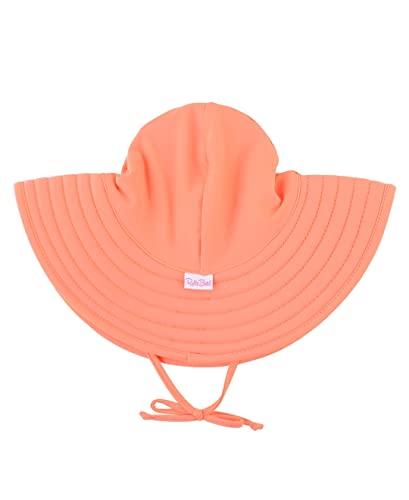 Image of RuffleButts Baby /Toddler Girls UPF 50+ Sun Protective Wide Brim Swimwear Sun Hat