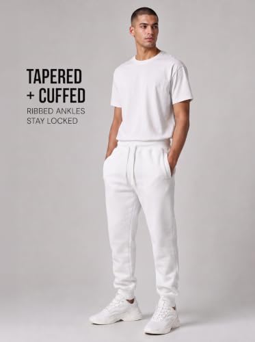 Image of Southpole Men's Southpole Fleece Joggers for Men with Pockets, Lightweight Cuffed Sweatpants for Men