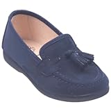 TOKOLATE - 1178 Mocasín Borlas Color: Marino Talla: 28 para: Unisex-niños