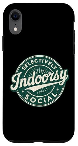 Indoorsy Selectively Social �r���e�[�W ���Љ�I �����I �X�}�z�P�[�X iPhone XR �p