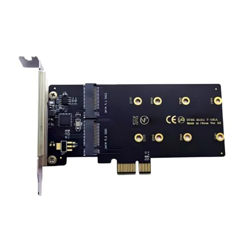 Carte d'extension PCIE adaptateur double port puce ASM1061