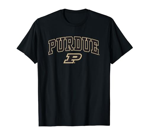 Purdue Boilermakers Arch Over Black Officially Licensed T-Shirt