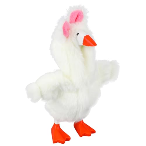 Fukaisu 7in/17.78cm Desktop Goose Clothes, Cute Easter Bunny Desk Goose Outfit Mini Magnetic Toy Decor Accessories for Desk Porch Statue (Only Clothes)