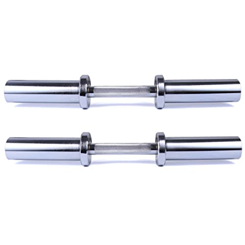 Image of Kobo Olympic Dumbbell Rod Adjustable for 50 mm Olympic Plates (1 PAIR) (IMPORTED)