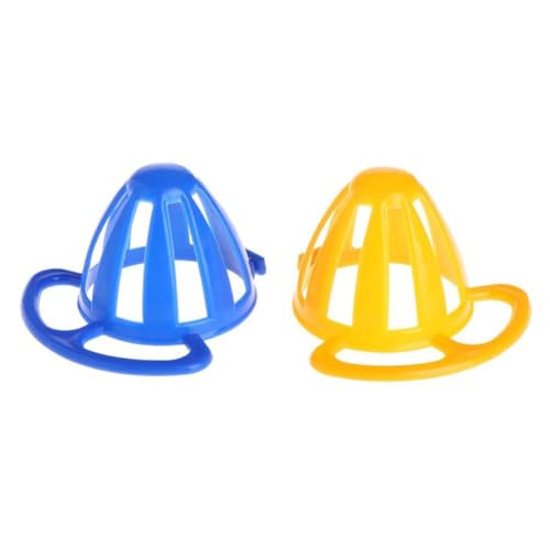 ibasenice 2 pièces Parrot Feeding Basket Set Pet Food Bowl for Cage Easy to Install Suitable for Vegetables and Fruits Random Colors Couleur Aléatoire Couleur Aléatoire