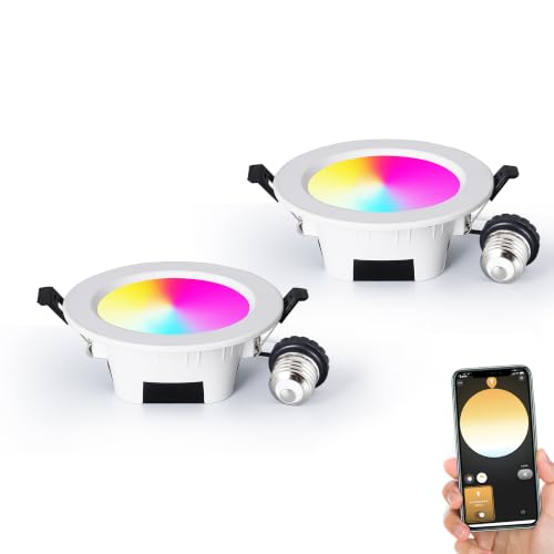 GIDEALED 12W Smart ZigBee RGBCW Recessed LED Downlight 5 Inch - image 1