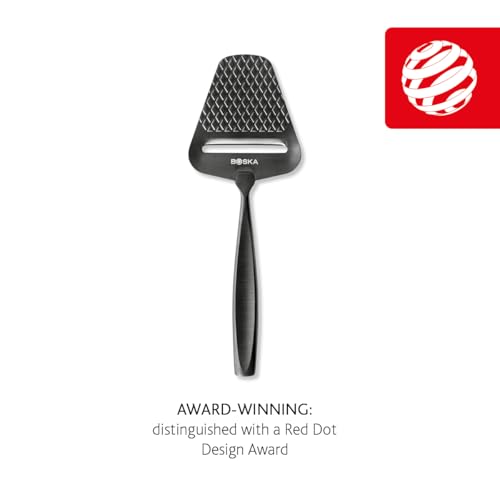 BOSKA Cheese Slicer Monaco+ Dark Edition - Cheese Slicer for Block Cheese - Premium Slicer - Multifunctional - Vegetable Slicer - Non-Stick