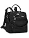 Women Backpack Purse,RAVUO Ladies PU Leather Casual Shoulder Bag mini Backpack for Ladies Three Ways to Carry Black