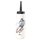 Hockey Water Bottle, 1 Liter Portable Sports Water Bottle With Long Straw, Large Capacity Ice Hockey