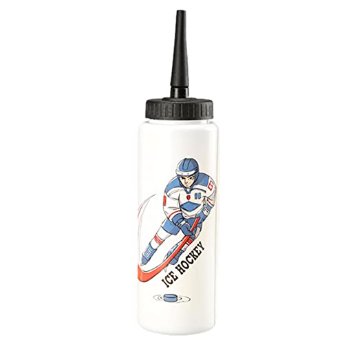 Hockey Water Bottle, 1 Liter Portable Sports Water Bottle With Long Straw, Large Capacity Ice Hockey Water Bottle, Outdoor Gear Straw Cycling Water Cup For Baseball Gym Yoga Sports Boxing Football #TOP5