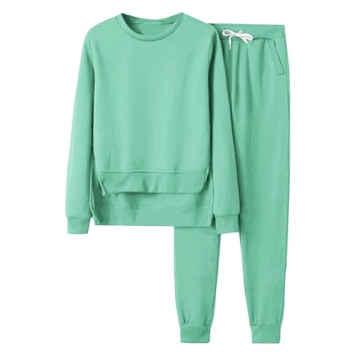 2024 uomo/donna Set pantaloni + giacca tinta unita sportiva felpa con cappuccio donna cotone felpa chic ed elegante con tasche giacca sportiva giacche casual primavera autunno saldi, Verde menta, XL 2024 uomo/donna Set pantaloni + giacca tinta unita sportiva felpa con cappuccio donna cotone felpa chic ed elegante con tasche giacca sportiva giacche casual primavera autunno saldi, Verde menta, XL