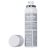 Herbishh Koloret Pastel Silver Hair Mist Spray (69g), Washable Temporary Dye for Light Hair, Fast-Drying Non-Sticky Metallic Tint, Travel-Friendly Root Touch Up for Women