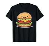 Cute Smiling Cheeseburger Cartoon Burger T-Shirt