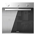 Cecotec Forno da Incasso Multifunzione Bolero Hexa M236000 Mirror Time A. 2800W, 70L, 6 funzioni: Defrost, Convenzionale, Convezione. Cooling Fan, Timer, Steam Base XXL. Porta Tripla Vetro, Classe A