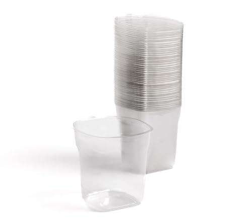 Handy Paint Pail Liners Disposable Inserts for 32 fl oz Handy Paint Pail Quick Cleanup and Easy Color Changes Clear 48 Pack