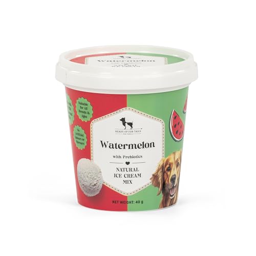 Image of HUFT Watermelon Dog Ice Cream Mix - 40 gm (Pack of 3) | Natural Treats with Prebiotics for Dogs | Easy to Prepare Frozen Dessert | Healthy Snack for All Life Stages & Breeds Dogs