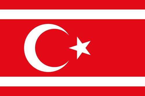 Drapeau Turkish Republic of Northern Cyprus pour les commémorations de 1983 - 2