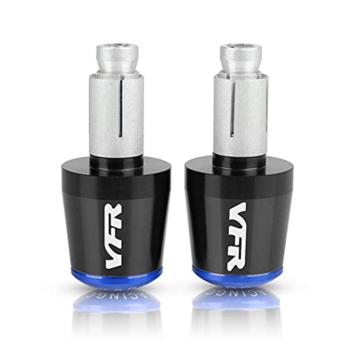 HSL Für Honda VFR750 VFR800 VFR 800 F VFR800F 2018 7/8 "22MM CNC Aluminium Motorrad BAR END Cap Lenkerkappe Endstopfen (Color : Blue)