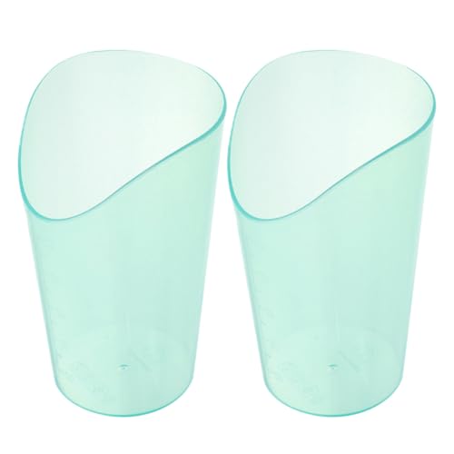 SILENRADAWN Vasos Antiderrames para Personas Mayores Diseño Ergonómico y Plástico Ligero de 250 Ml, Ideales para Pacientes Postrados en Cama y Cuidado Diario