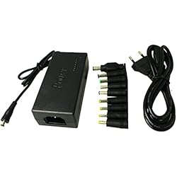 Cargador Portatil Tasbel Fuente de alimentación universal para portátil de 120 W, cargador universal para ordenador portátil, 9 adaptadores incluidos, tensión regulable 12 V, 15 V, 16 V, 18 V, 19 V, 20 V, 24 V