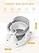 Baby Bath Seat for Babies 6 Months & Up - Bathtub Seats for Babies with 3 Baby Bath Toys, Non-Slip, Comfortable, Infant Bath Essentials-Grey