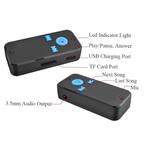 Adaptador de viva-voz receptor de música para carro-size1