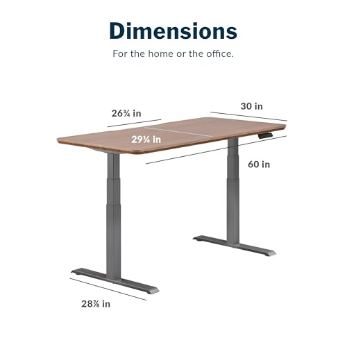 Electric Standing Desk with Drawers