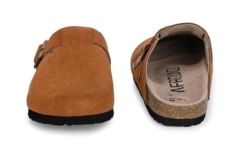 Image of AFROJACK Men's Leather Sandals Lightweight With EVA Sole