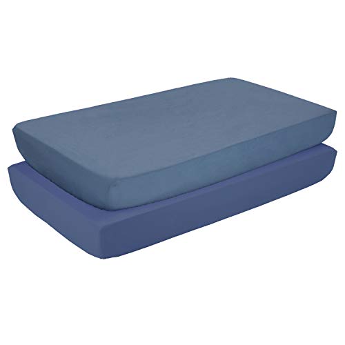 TILLYOU Silky Soft Microfiber Crib Sheets Set, Breathable Cozy Toddler Sheets Set