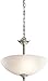 Kichler 43641NIL16 Jolie Pendant/Semi Flush 15", Brushed Nickel, 2-Light
