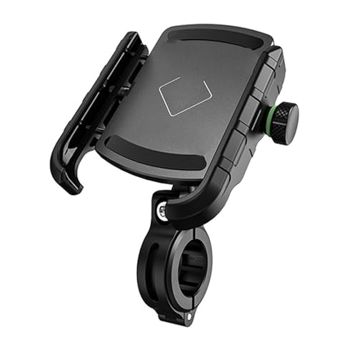 Support téléphone moto en aluminium pour guidon et rétroviseur de vélo et scooter noir