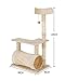 ZWSYQXIU Cat Tree Activity Indoor Outdoor Post Cat Climbing Frame for Four Seasons,Multi-Layer Tree Pet Litter Grinding Claw Toy Sisal Jumping Platform(60x40x105cm)