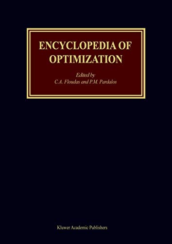 Encyclopedia of Optimization 0387336249 Book Cover