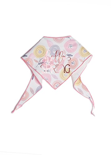 Tail Trends Easter Dog Bandanas With Hello Spring Design Fits Medium To Large Sized Dogs - 100% Cotton #TOP4