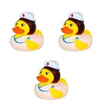 Nurse Rubber Duck, Nurse Duck Toy, Nurse Duck for Jeep Trend, Healthcare Gift for Women, Small Goft for Nurse, You Got Ducked (3-Pack)