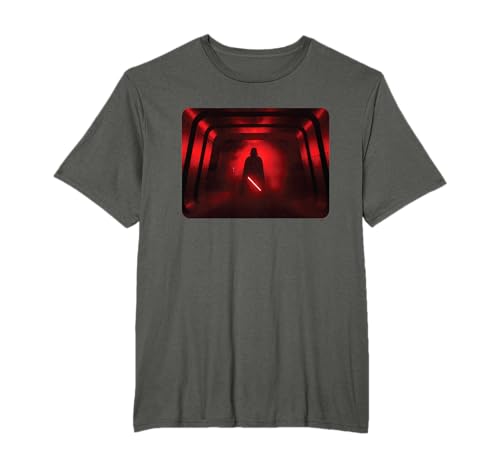 Star Wars Darth Vader Red Lightsaber Shadow Camiseta