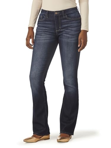 Riders by Lee Indigo Damen Midrise Bootcut Jeans, Einbruch der Dunkelheit (Night Fall), 40