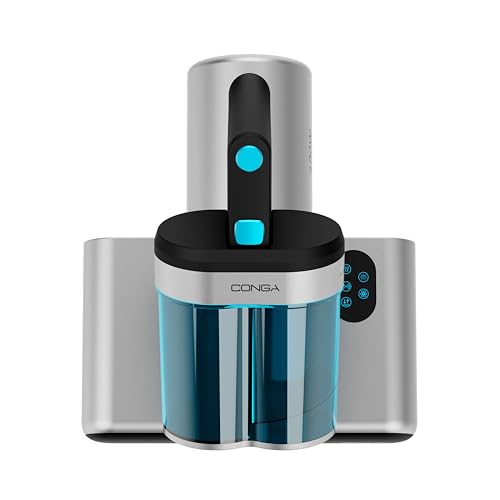 Cecotec Polsterreiniger Staubsauger Conga Rockstar 4000 Mattress, ForceSonic 400W, 13 kPa, UV-C-Licht, Heat Teach, motorisierte Bürste Power Brush, XXL-Kabel 5m, Doppelbehälter, Aromatherapie