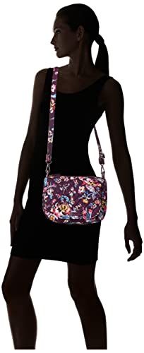 Vera Bradley Women's Cotton Carson Mini Shoulder Bag Crossbody Purse, Indiana Rose, One Size #TOP5