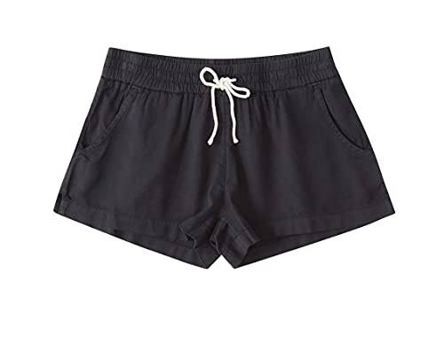 Short Billabong Hit The Road de cintura elástica en color negro talla XS para mujer