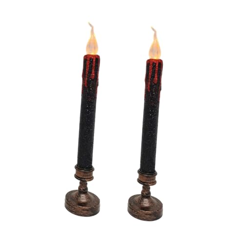 Luz de vela decorativa eléctrica para crear ambiente de Halloween en escritorios