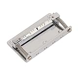 SPYMINNPOO Mandolin Bridge, Metal Mandolin Bridge 8 String Saddle Bridge Plate Replacement Musical Instrument Accessories