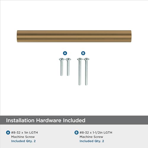 Amerock Versa 3-3/4 inch (96mm) Center-to-Center Champagne Bronze Cabinet Pull - 25 Pack by Amerock - Image 3